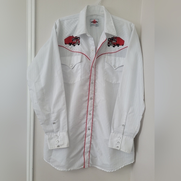 MWG - Western Rodeo Button-up Pearl Snap Shirt - Made in Winnipeg, Canada - Picture 1 of 7